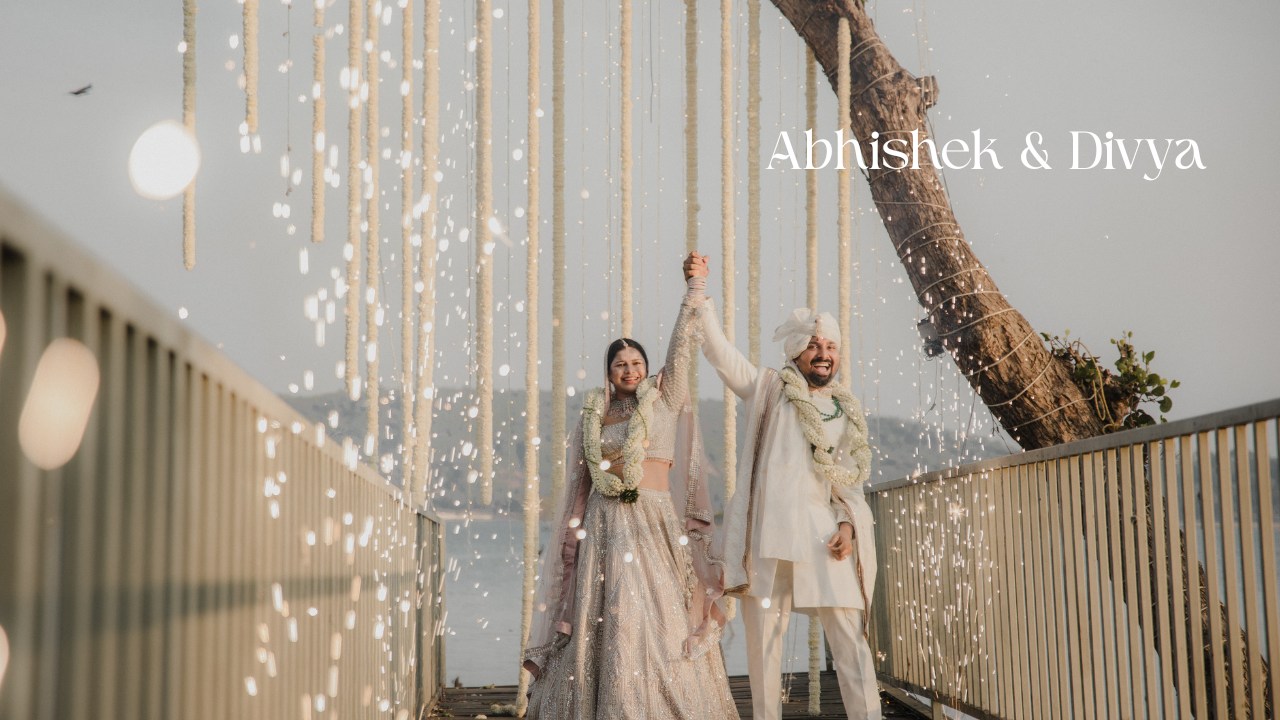 Wedding film still by White Elefhant Studios